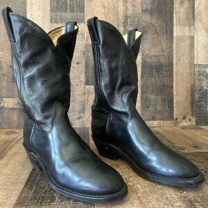 Justin 3040 Tobias Round Toe Vibram Sole Western Cowboy Boots Mens 9.5 EE